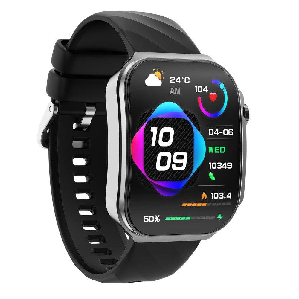 U15 2.2 Inch Square Screen Smart Watch Health Monitor Bluetooth-compatible Call Fitness Tracker Built-in Flashlight