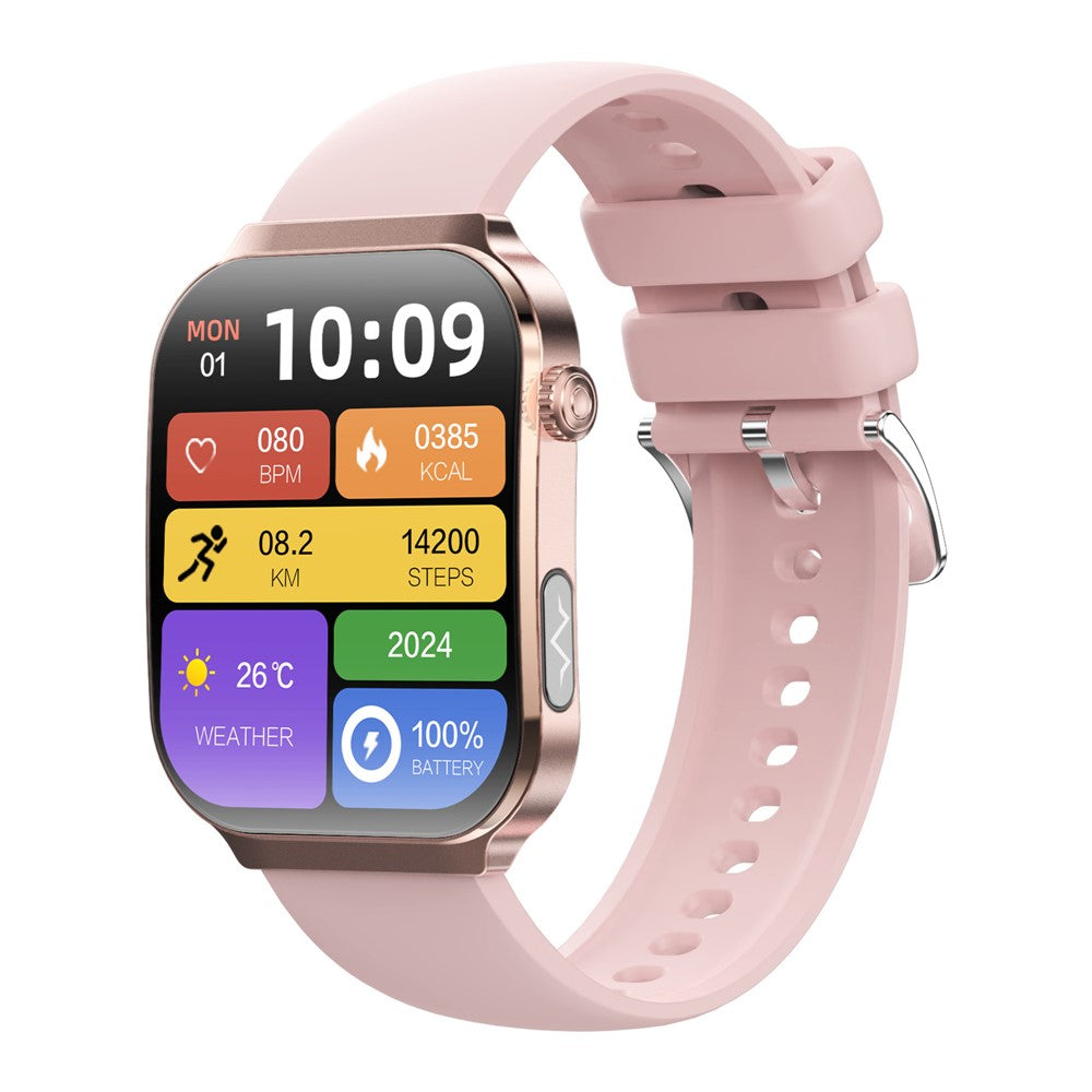 2.2" Square Smart Watch – ECG, Sleep Monitor & Bluetooth Calling (U21)