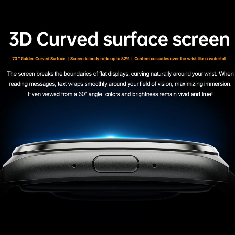 MT66 Leather Strap Smart Watch 1.83 Inch IPS Screen Fitness Tracker IP68 Waterproof Heart Rate Monitor