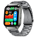 MT66 Steel Strap Smart Watch 1.83 Inch IPS Screen Fitness Tracker IP68 Waterproof Heart Rate Monitor