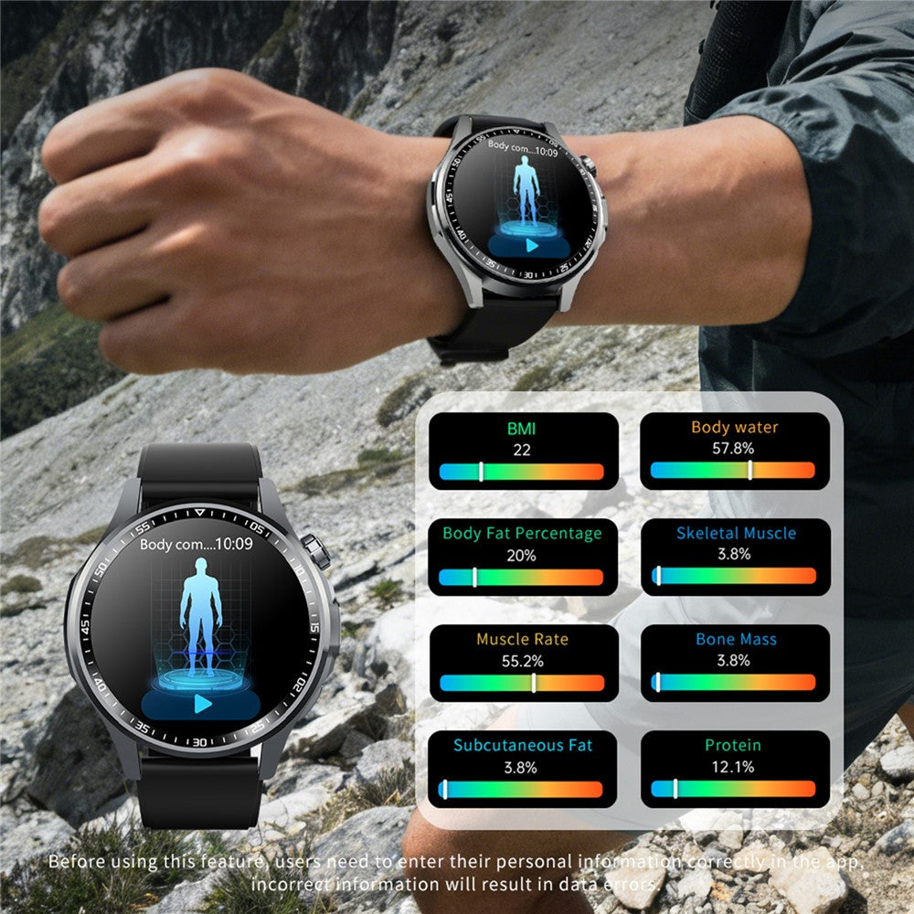 F240 Smart Health Watch ECG Heart Rate Blood Pressure Blood Oxygen Sleep Monitor IP67 Waterproof Sports Watch