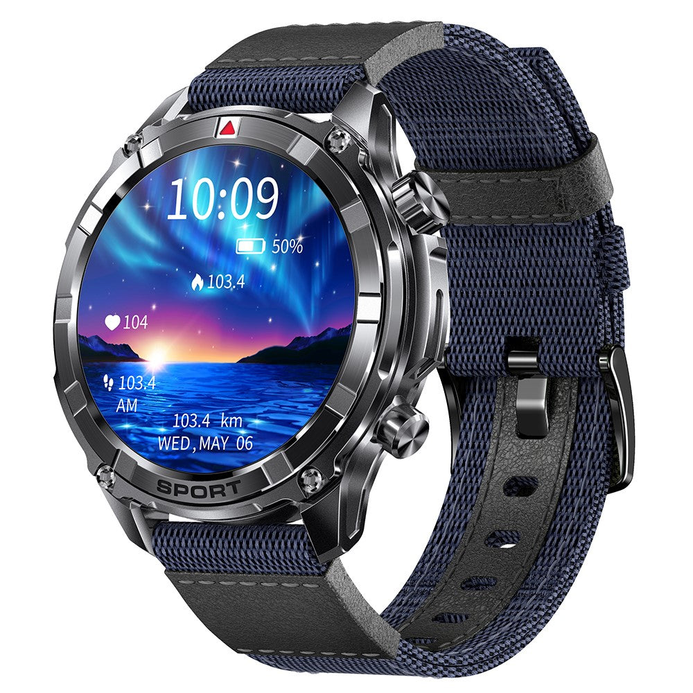I116 Smart Watch 1.52 Inch HD Screen Health Monitor Outdoor Sports Fitness Tracker, Nylon Strap