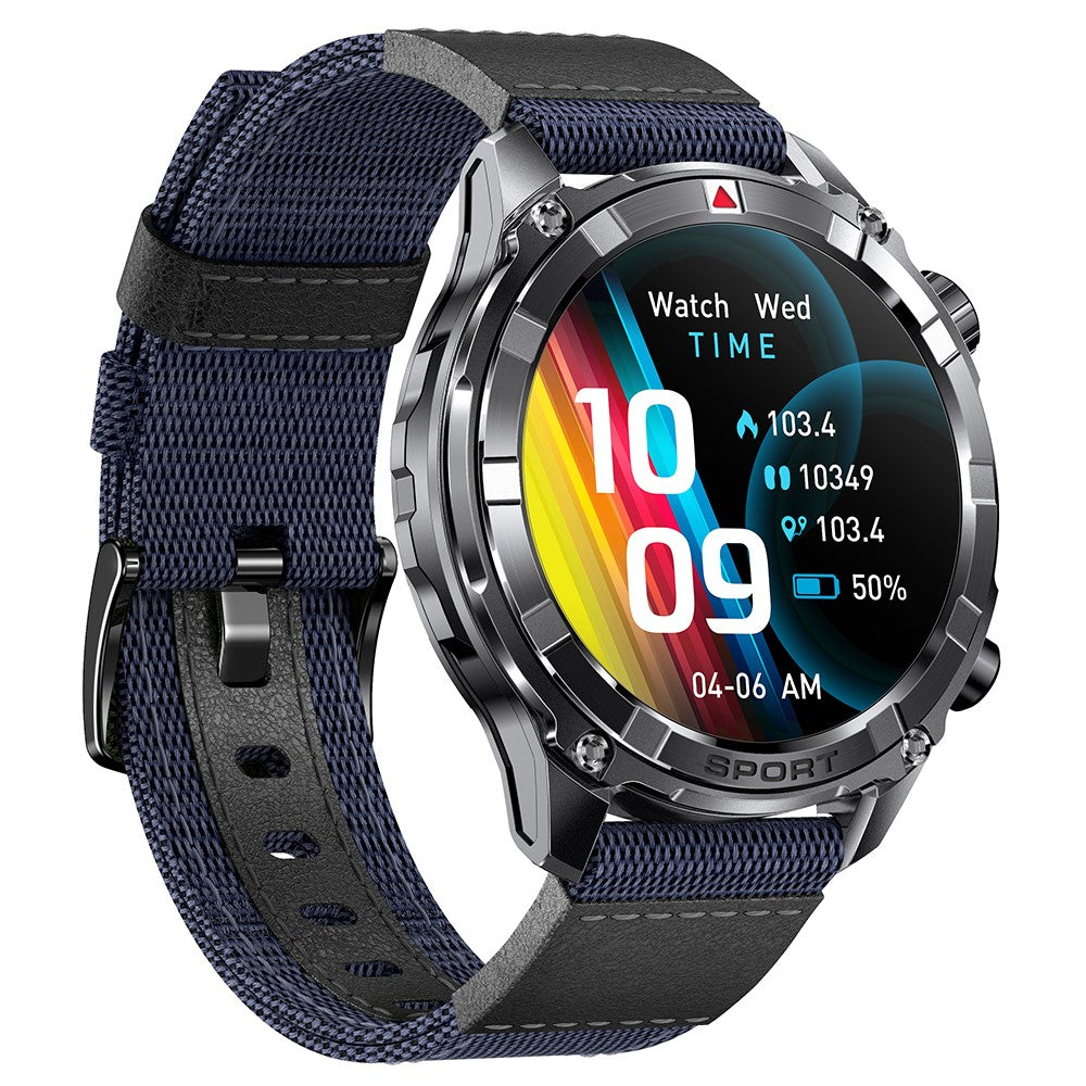 I116 Smart Watch 1.52 Inch HD Screen Health Monitor Outdoor Sports Fitness Tracker, Nylon Strap