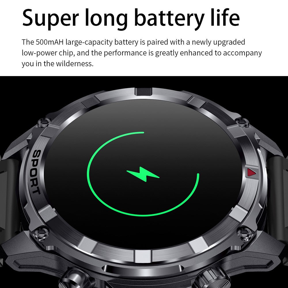 I116 Smart Watch 1.52 Inch HD Screen Health Monitor Outdoor Sports Fitness Tracker, Nylon Strap