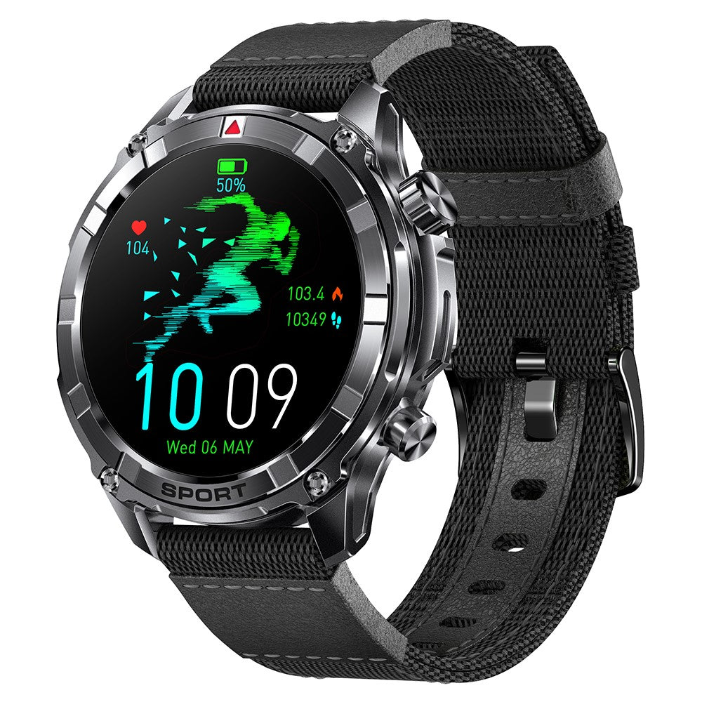 I116 Smart Watch 1.52 Inch HD Screen Health Monitor Outdoor Sports Fitness Tracker, Nylon Strap