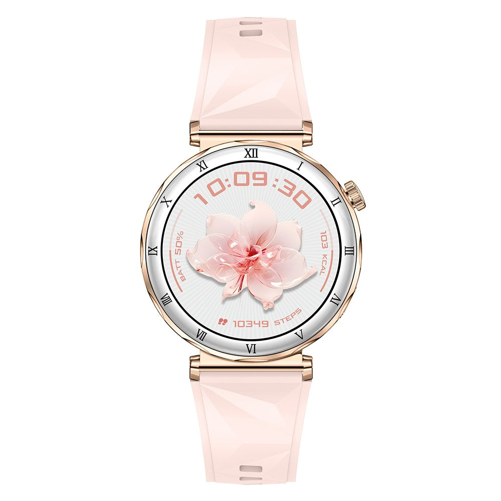 i222 1.19 Inch AMOLED Screen Smart Watch for Women Health Monitor Fitness Tracker Watch, Silicone Strap