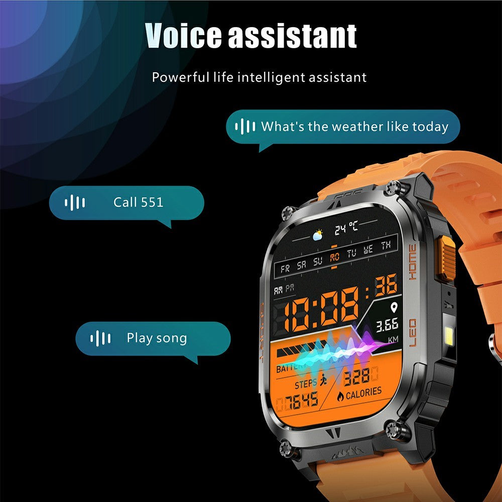 QX18 2.01 Inch Bluetooth-compatible Call Smart Watch IP68 Waterproof GPS Outdoor Sports Health Monitor