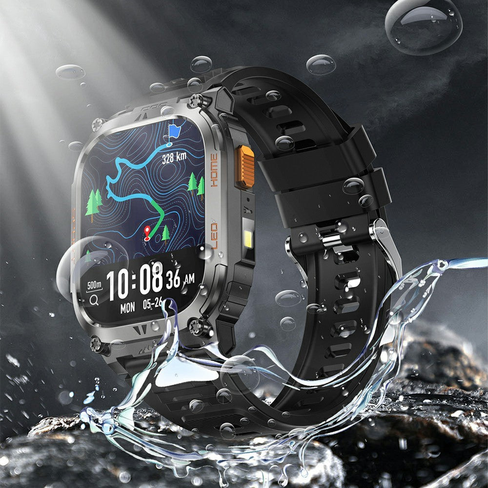 QX18 2.01 Inch Bluetooth-compatible Call Smart Watch IP68 Waterproof GPS Outdoor Sports Health Monitor