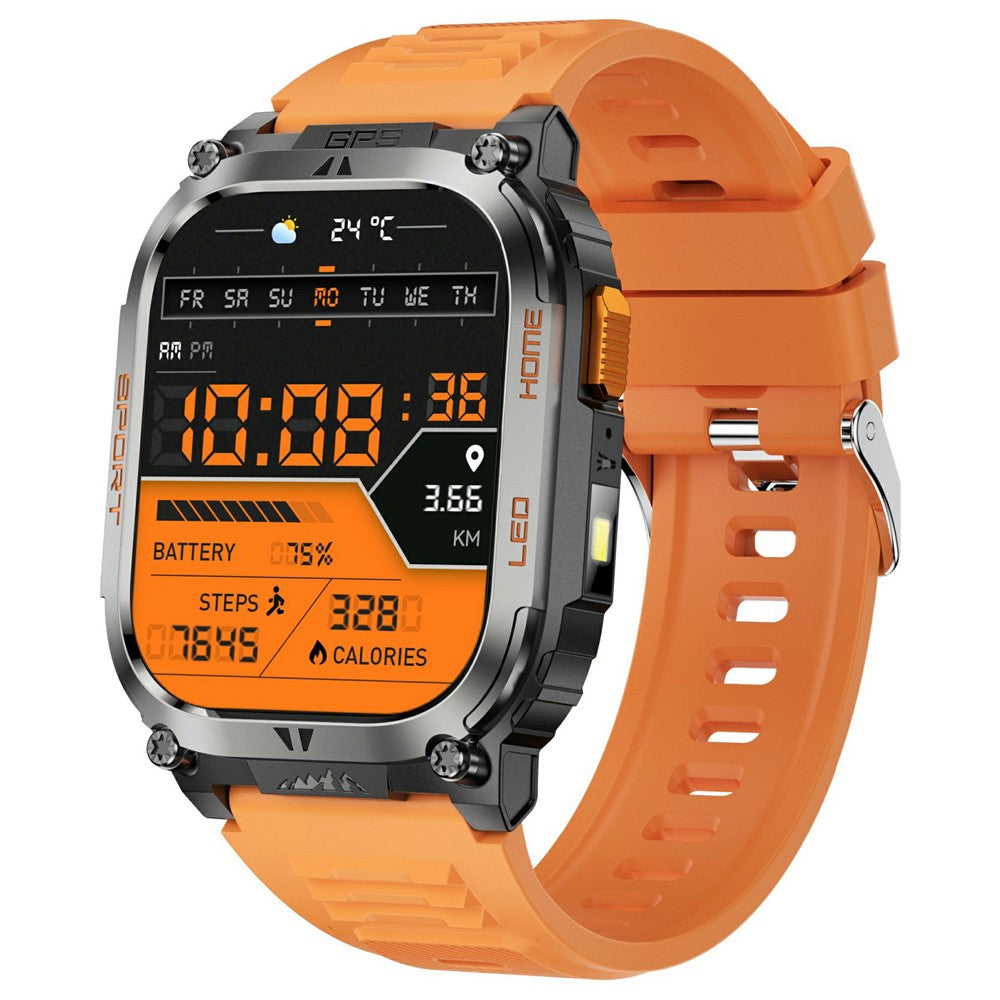 QX18 2.01 Inch Bluetooth-compatible Call Smart Watch IP68 Waterproof GPS Outdoor Sports Health Monitor