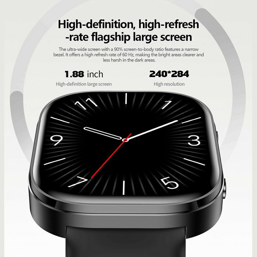 Y3 Smart Watch 1.88 Inch HD Display Heart Rate Blood Oxygen Monitor Bluetooth-compatible Call Wristwatch
