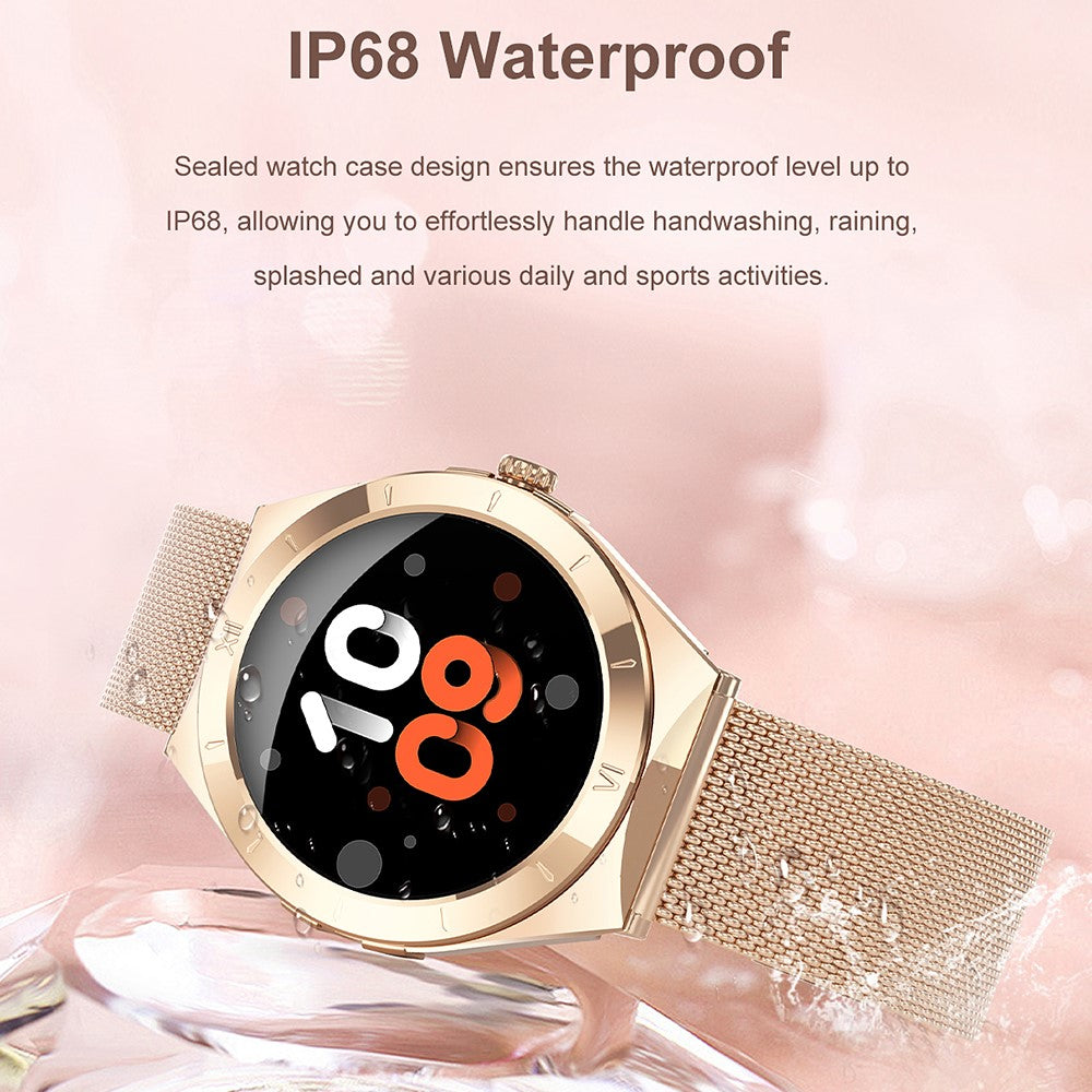 L03 Women's Smart Watch 1.19 Inch AMOLED Screen 390x390 Display Ultra-thin IP68 Waterproof Smart Bracelet for Fitness Health