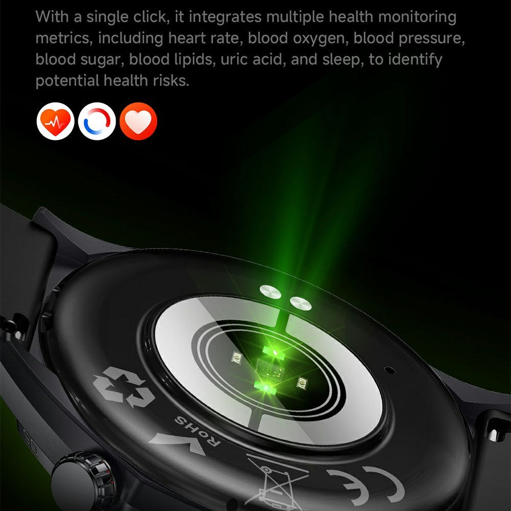 Y108 1.32 Inch AMOLED Screen Smart Watch IP68 Waterproof ECG Heart Rate Blood Oxygen Bluetooth Call Health Monitor