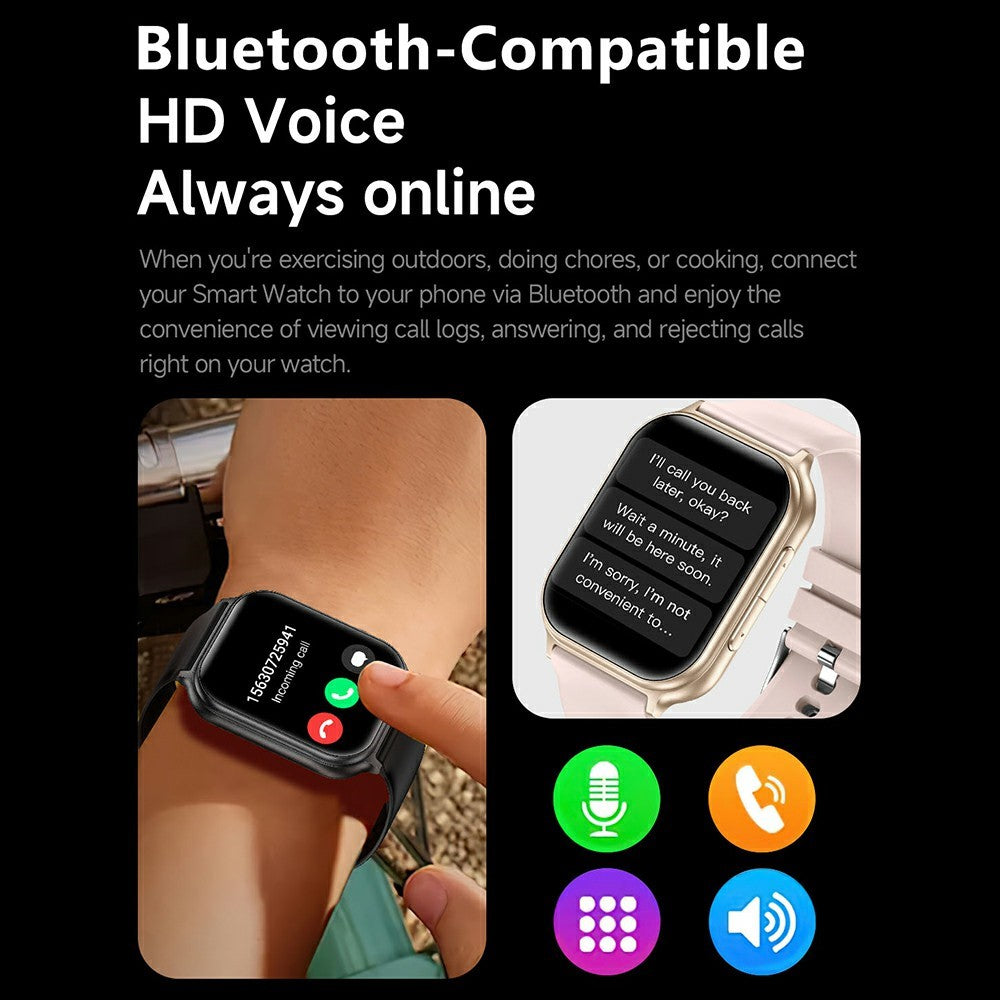 Y1 1.83 Inch Bluetooth-compatible Call Health Smart Watch 700mAh 30 Days Standby IP67 Waterproof Health Monitor for Sports Fitness