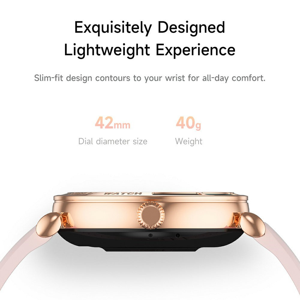 T9 1.27 Inch Smart Watch with Silicone Strap Bluetooth-compatible Call Women Health Sleep Monitor