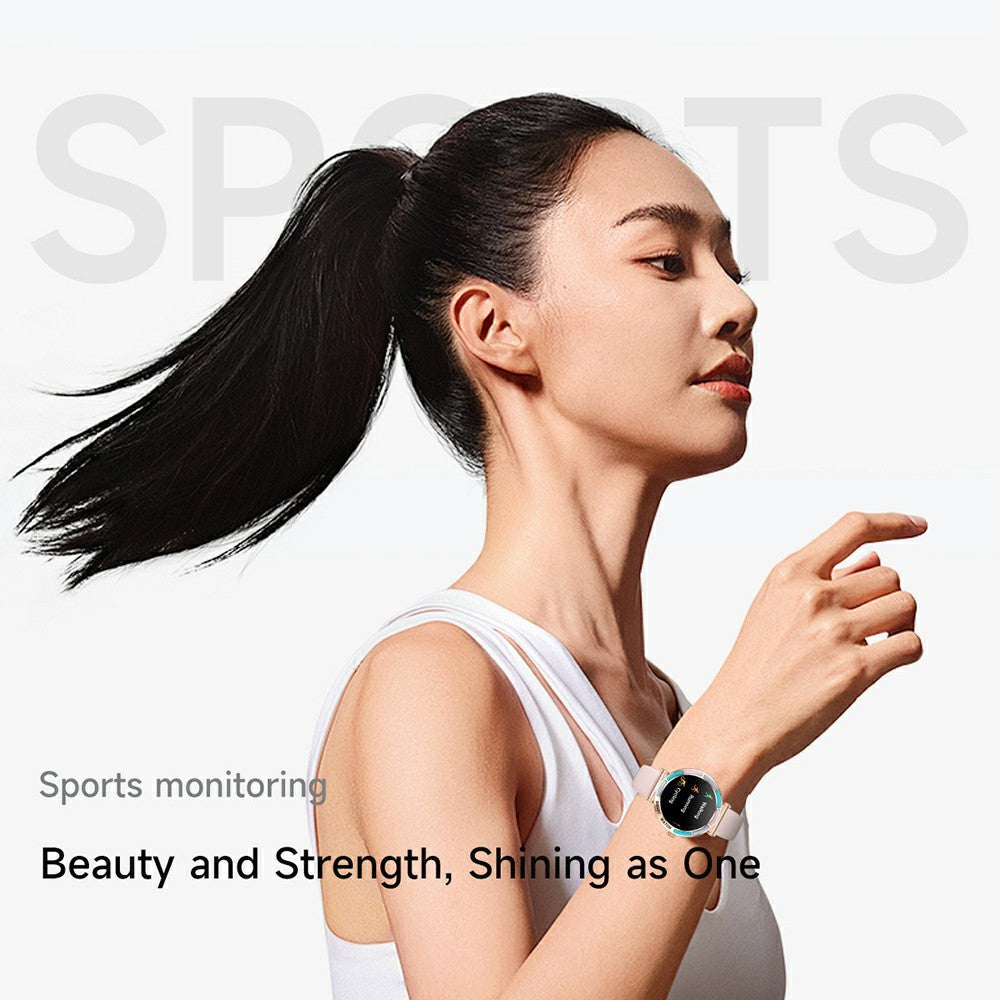 T9 1.27 Inch Smart Watch with Silicone Strap Bluetooth-compatible Call Women Health Sleep Monitor