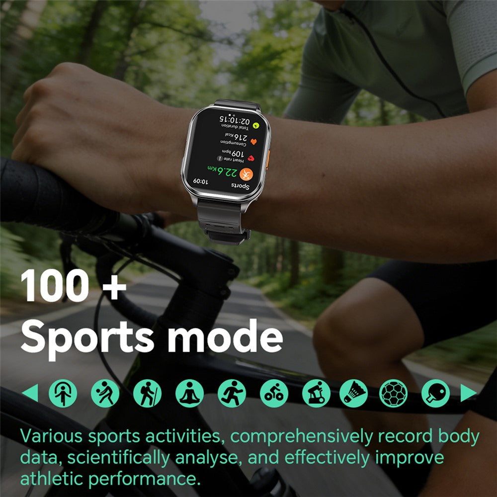 P60 Smart Watch 2.01 Inch HD Camera 670mAh IP67 Waterproof Bluetooth-compatible Call Health Sports Monitor