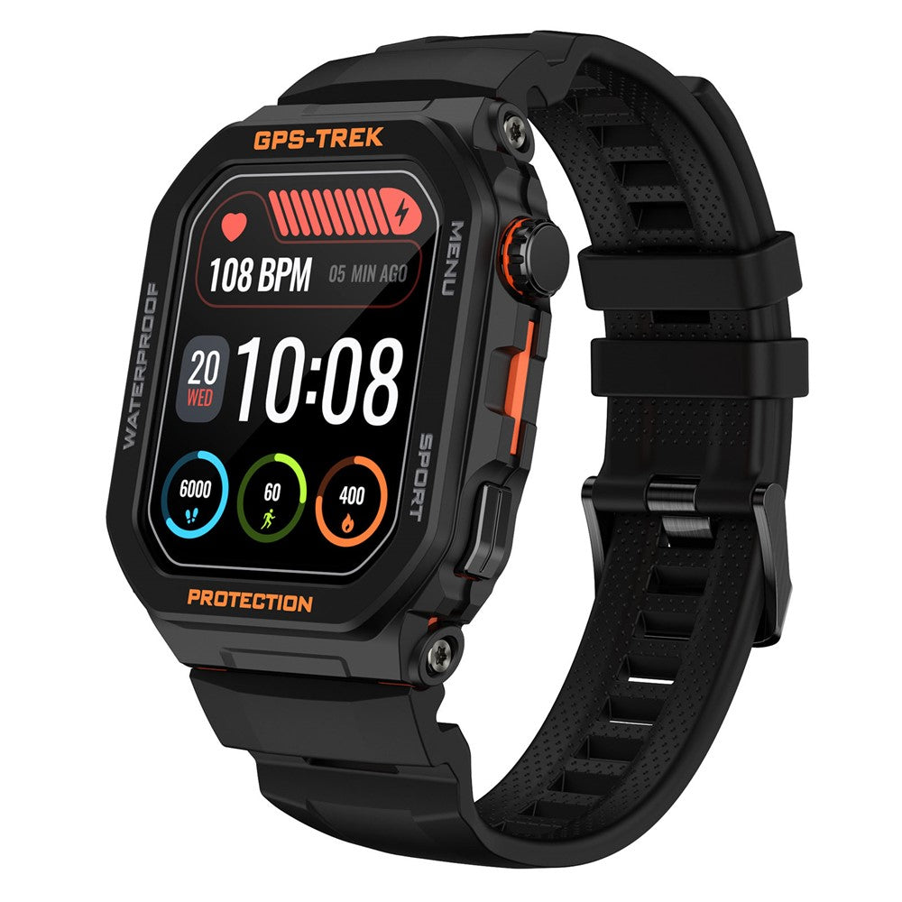 FT61 1.75 inch IPS GPS Smart Watch Bluetooth-compatible Calling Health Monitoring IP68 Waterproof