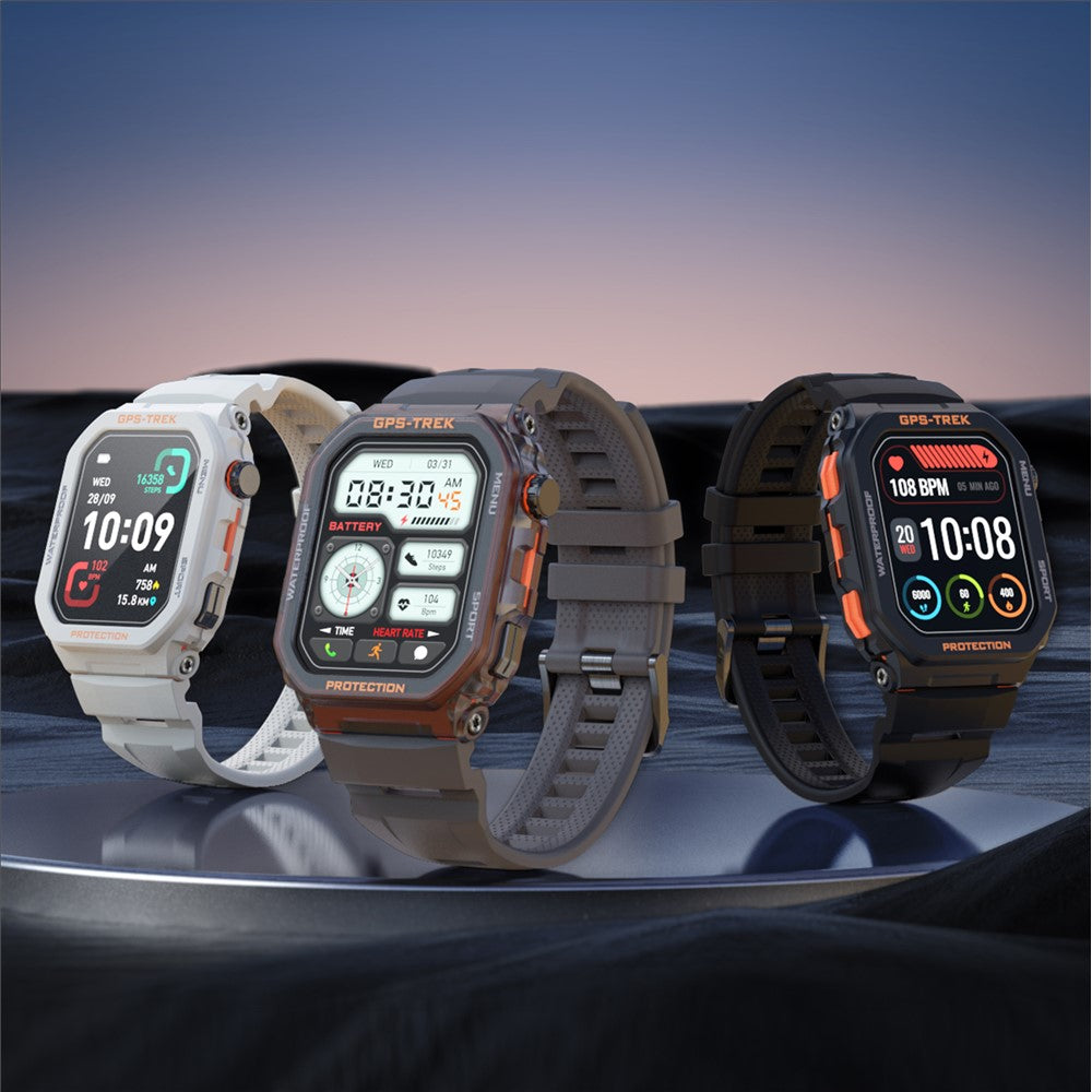 FT61 1.75 inch IPS GPS Smart Watch Bluetooth-compatible Calling Health Monitoring IP68 Waterproof