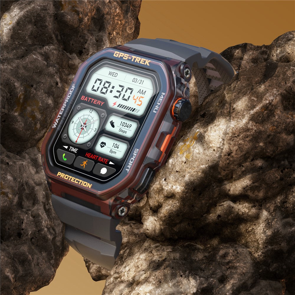 FT61 1.75 inch IPS GPS Smart Watch Bluetooth-compatible Calling Health Monitoring IP68 Waterproof