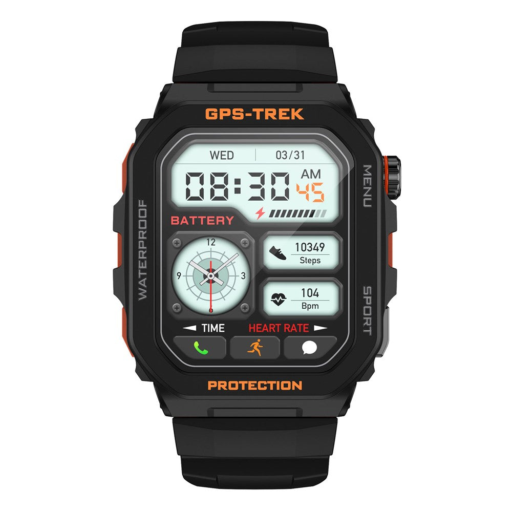 FT61 1.75 inch IPS GPS Smart Watch Bluetooth-compatible Calling Health Monitoring IP68 Waterproof