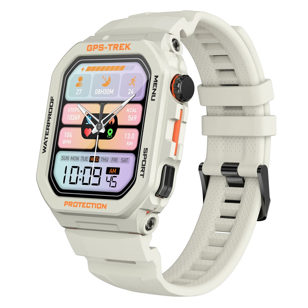 FT61 1.75 inch IPS GPS Smart Watch Bluetooth-compatible Calling Health Monitoring IP68 Waterproof