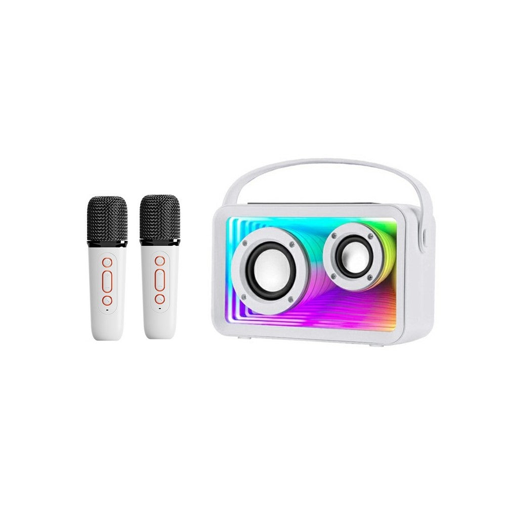 Y15 Outdoor Karaoke Speaker – RGB Lighting, 2 Microphones