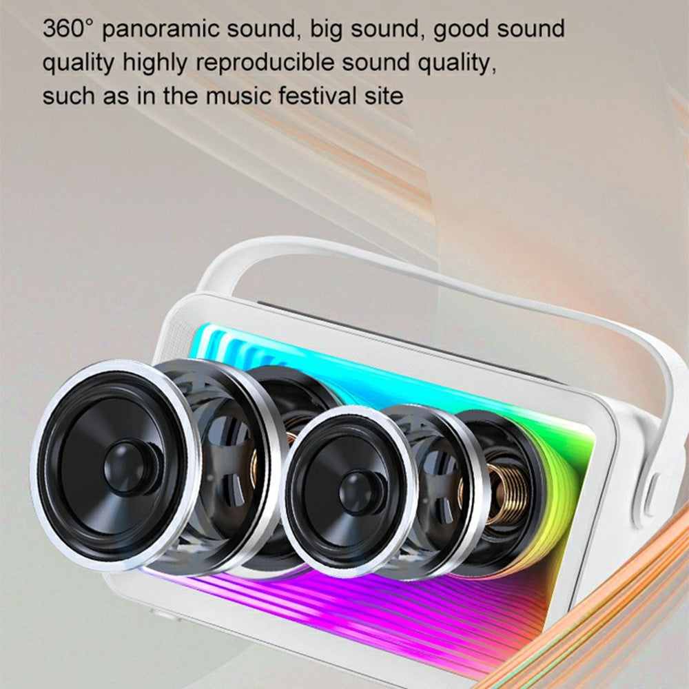 Y15 Outdoor Karaoke Speaker – RGB Lighting, 2 Microphones