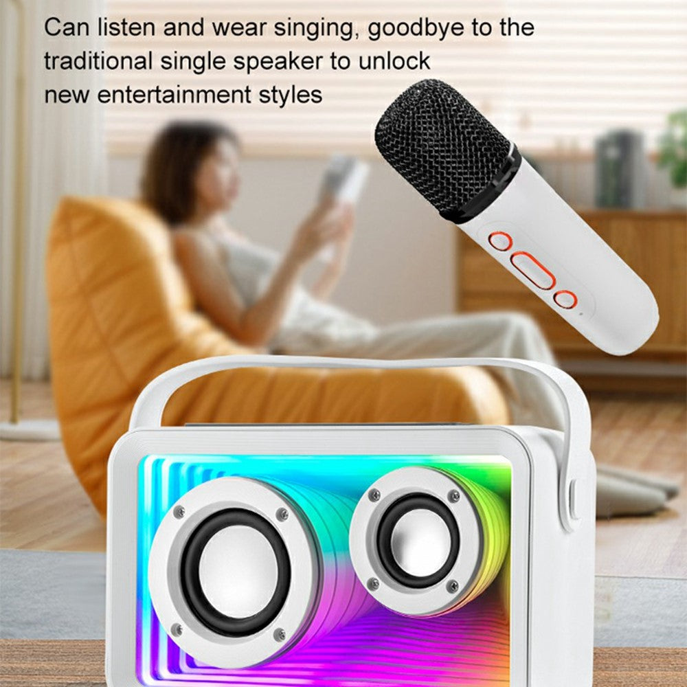 Y15 Outdoor Karaoke Speaker – RGB Lighting, 2 Microphones