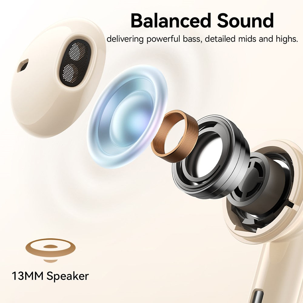 JOYROOM Jpods JR-PB3 True Wireless BT Earbuds 13mm Driver ENC Noise Cancellation Waterproof Earphones