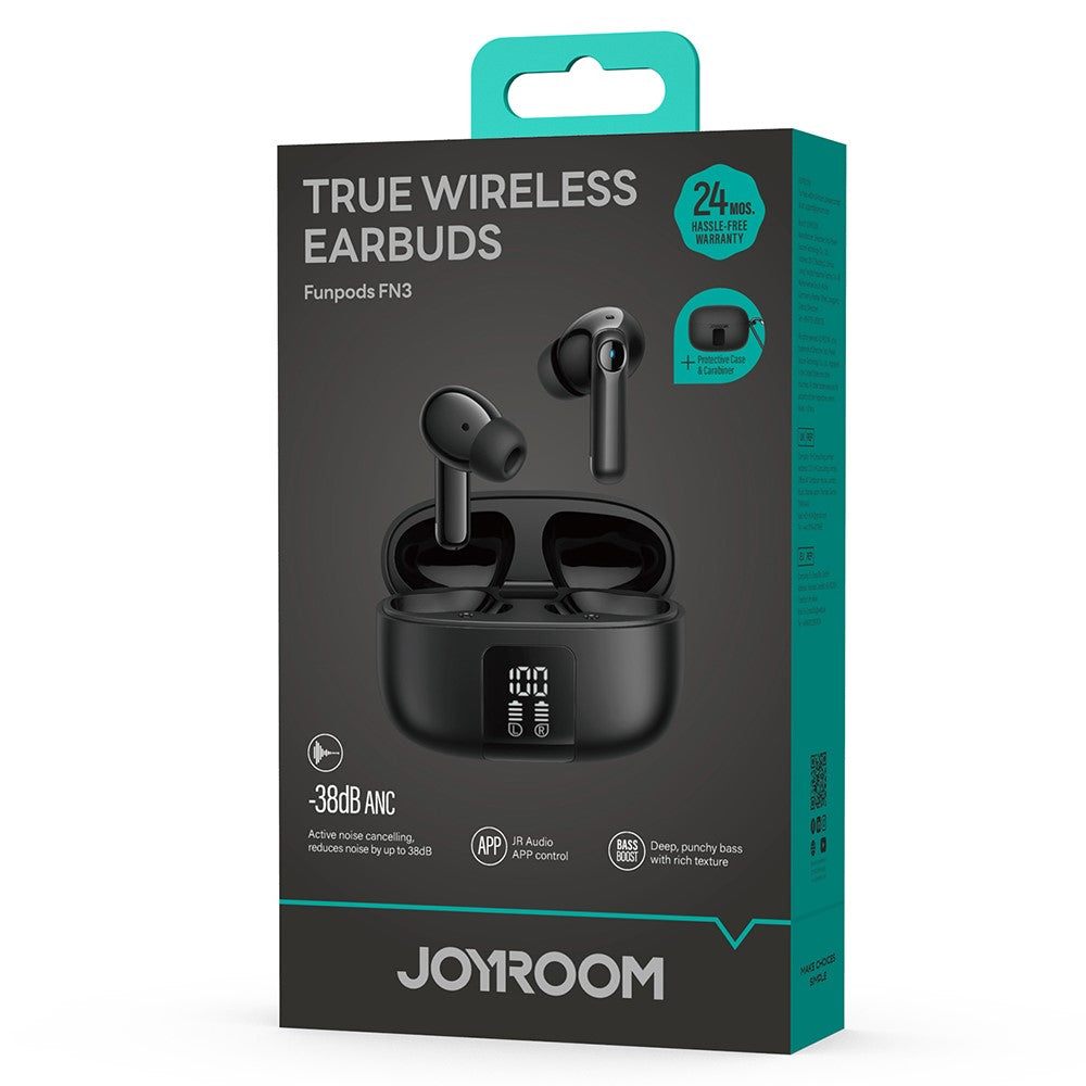 JOYROOM JR-FN3 Wireless Bluetooth-Compatible Earphones ANC Active Noise Cancelling Smart APP Control Headset