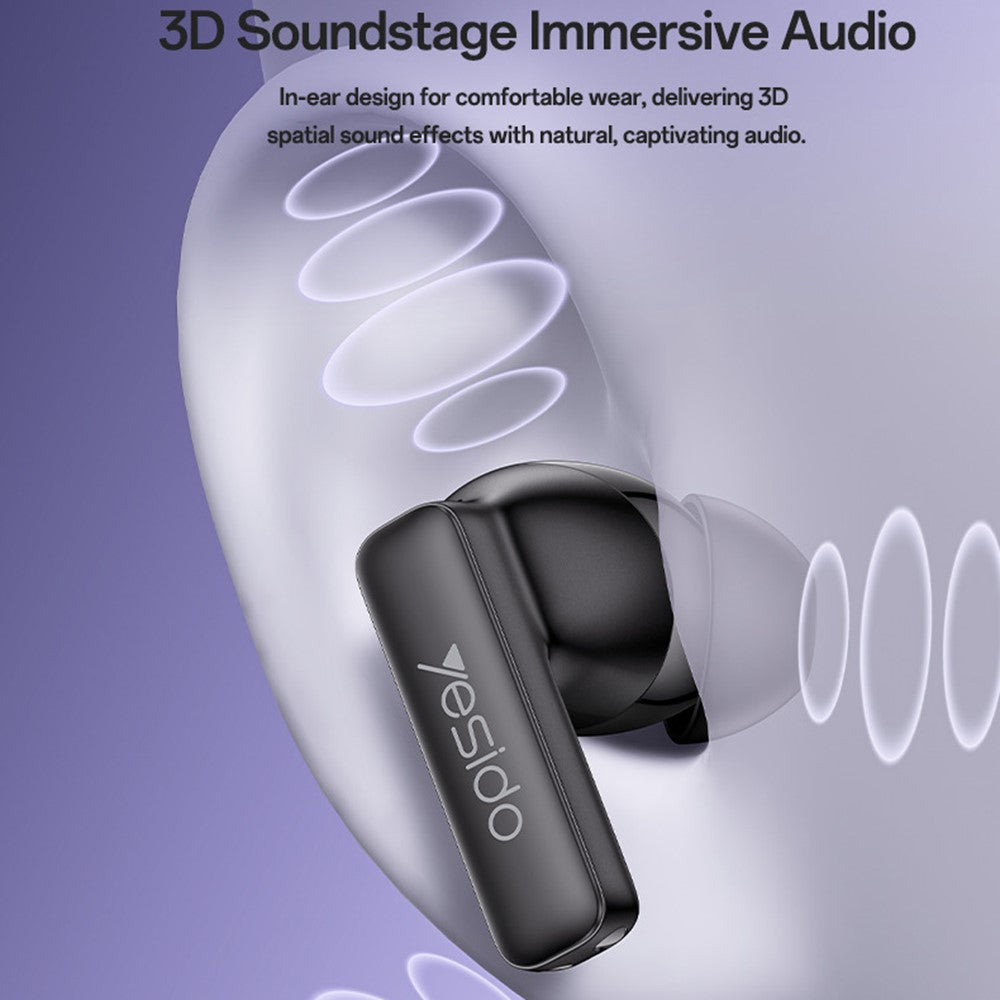 YESIDO TWS40 Wireless Earbuds – ANC & ENC, Dual Device Connection