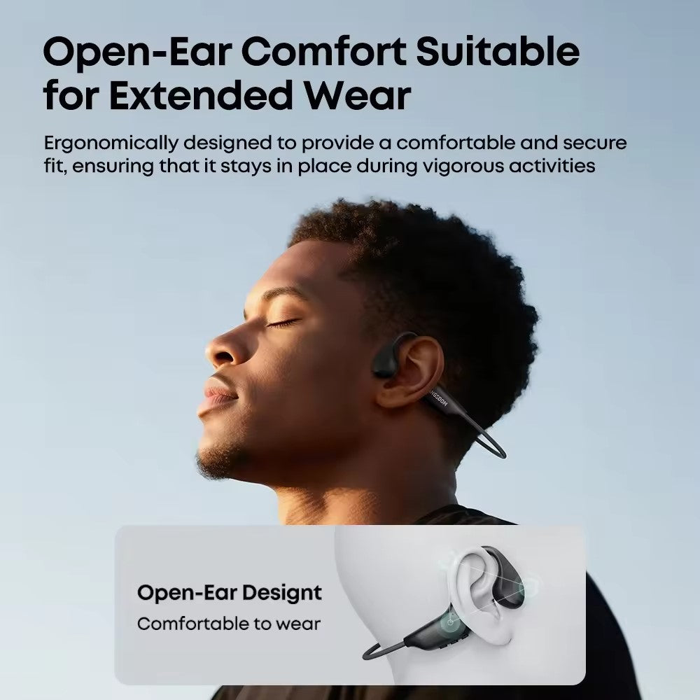 LANGSDOM BE20 Bone Conduction Sports Earphones – IPX8 Waterproof, ENC