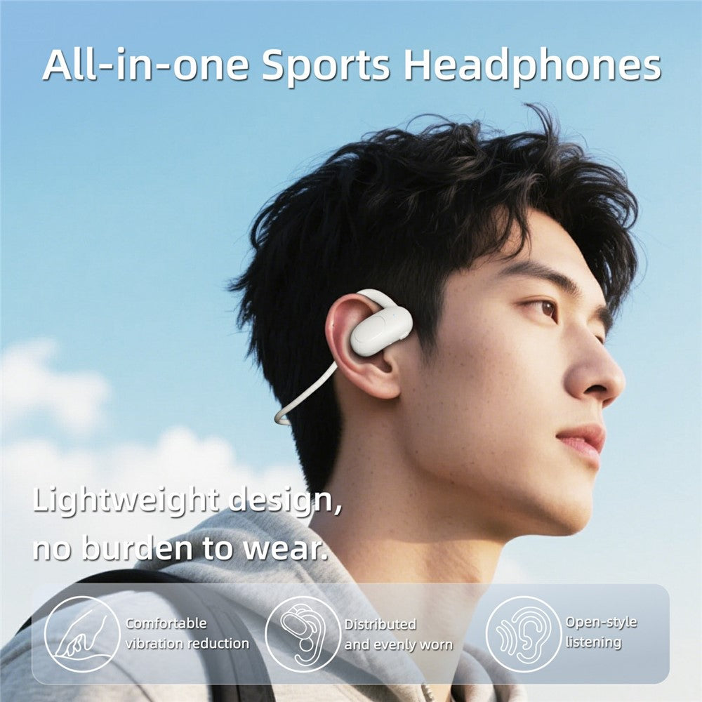 Open-Ear Air Conduction Earphones – IPX7 Waterproof, Ear-Hook Design