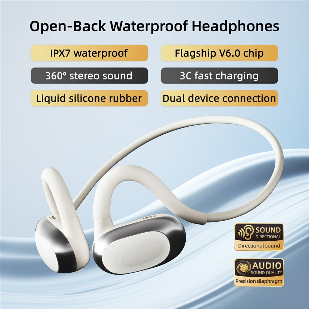 IPX7 Waterproof Sports Earphones – Air Conduction, Long Battery Life