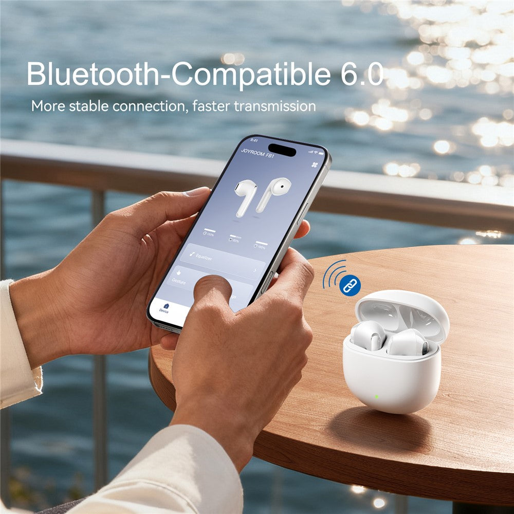 JOYROOM JR-FB1 AI Translation Bluetooth-compatible 6.0 TWS Earbuds Noise Cancelling Low Latency Gaming Earbuds