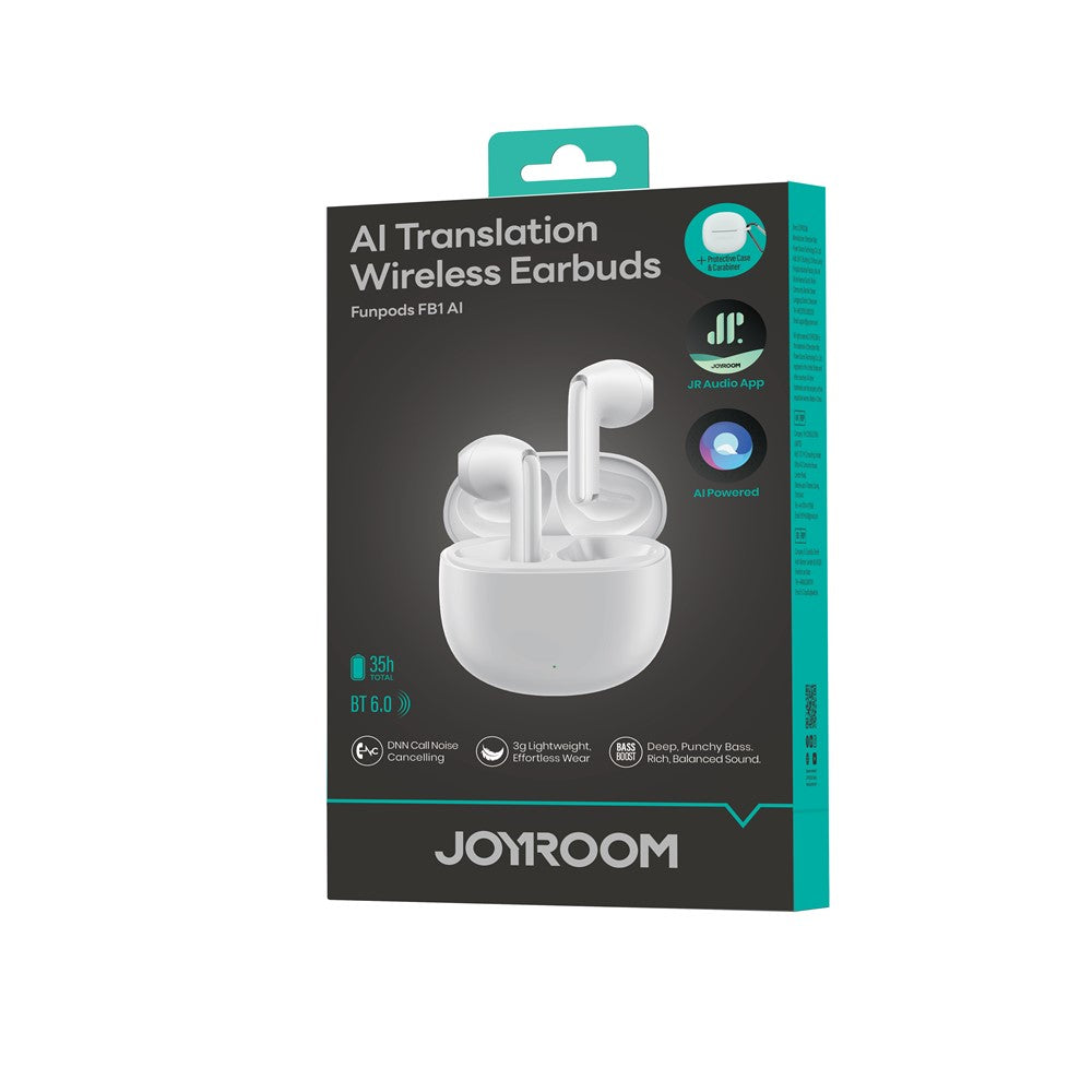 JOYROOM JR-FB1 AI Translation Bluetooth-compatible 6.0 TWS Earbuds Noise Cancelling Low Latency Gaming Earbuds