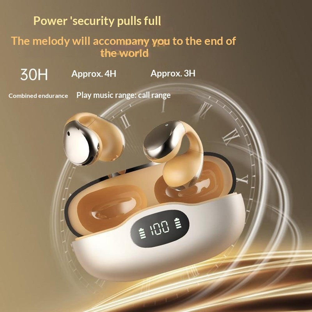 ERAZER EX05 Clip-On Open-Ear Earbuds – Digital Power Display, for Sports