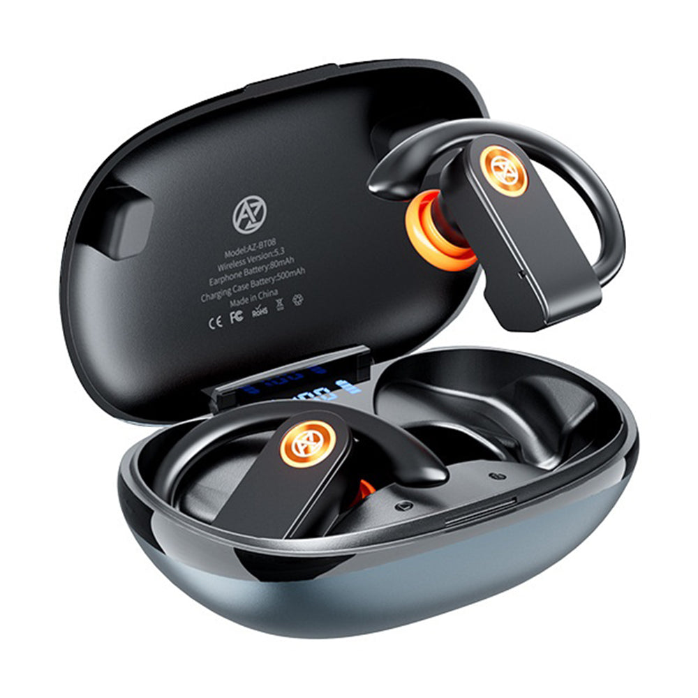 AZEADA AZ-BT08 Open-Ear Hook Earbuds – IPX5 Waterproof, for Sports