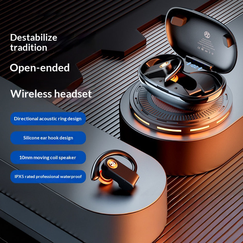 AZEADA AZ-BT08 Open-Ear Hook Earbuds – IPX5 Waterproof, for Sports