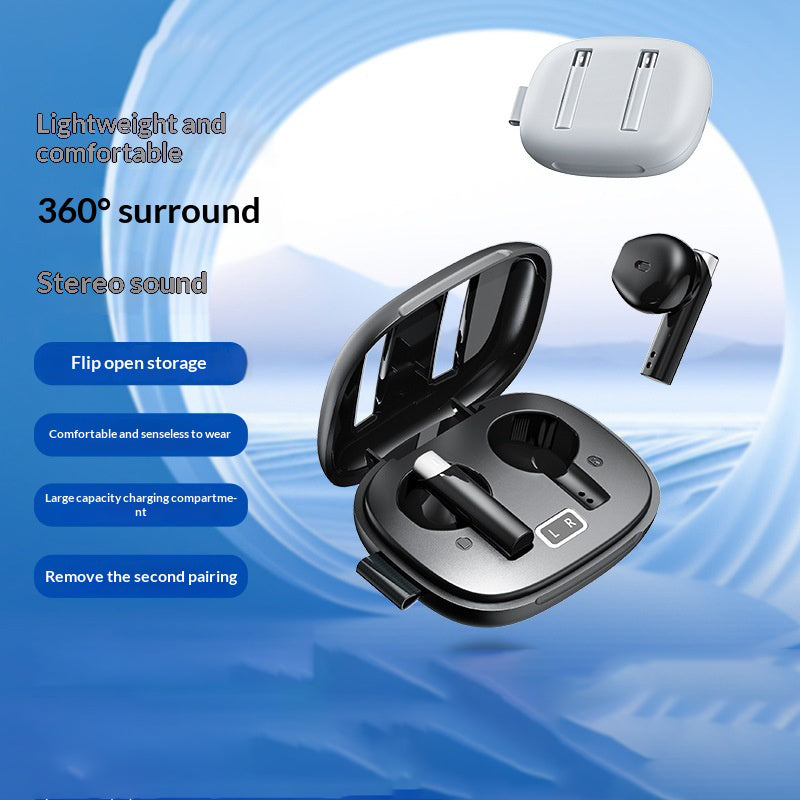 AZEADA AZ-BT09 Semi-In-Ear Earbuds – Low Latency, Bluetooth 5.4