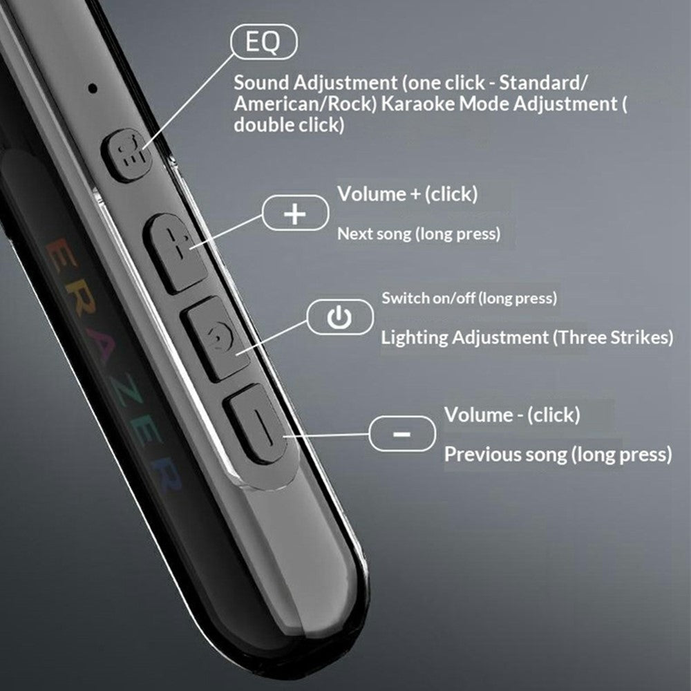ERAZER EQ-Z02 Pro Neckband Earphones – ENC Noise Cancelling, 60-Hour Battery