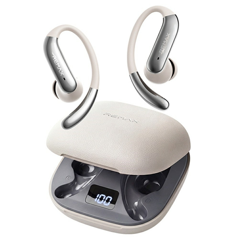 REMAX OWS-28 Open Ear Earhook Wireless Earbuds ANC ENC Noise Cancelling IPX5 Waterproof Headset for Sports