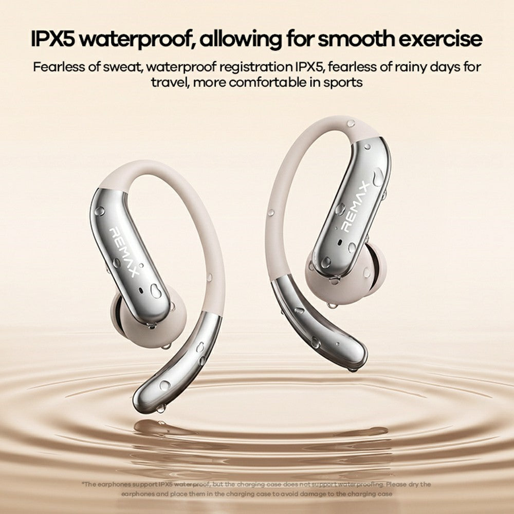 REMAX OWS-28 Open Ear Earhook Wireless Earbuds ANC ENC Noise Cancelling IPX5 Waterproof Headset for Sports