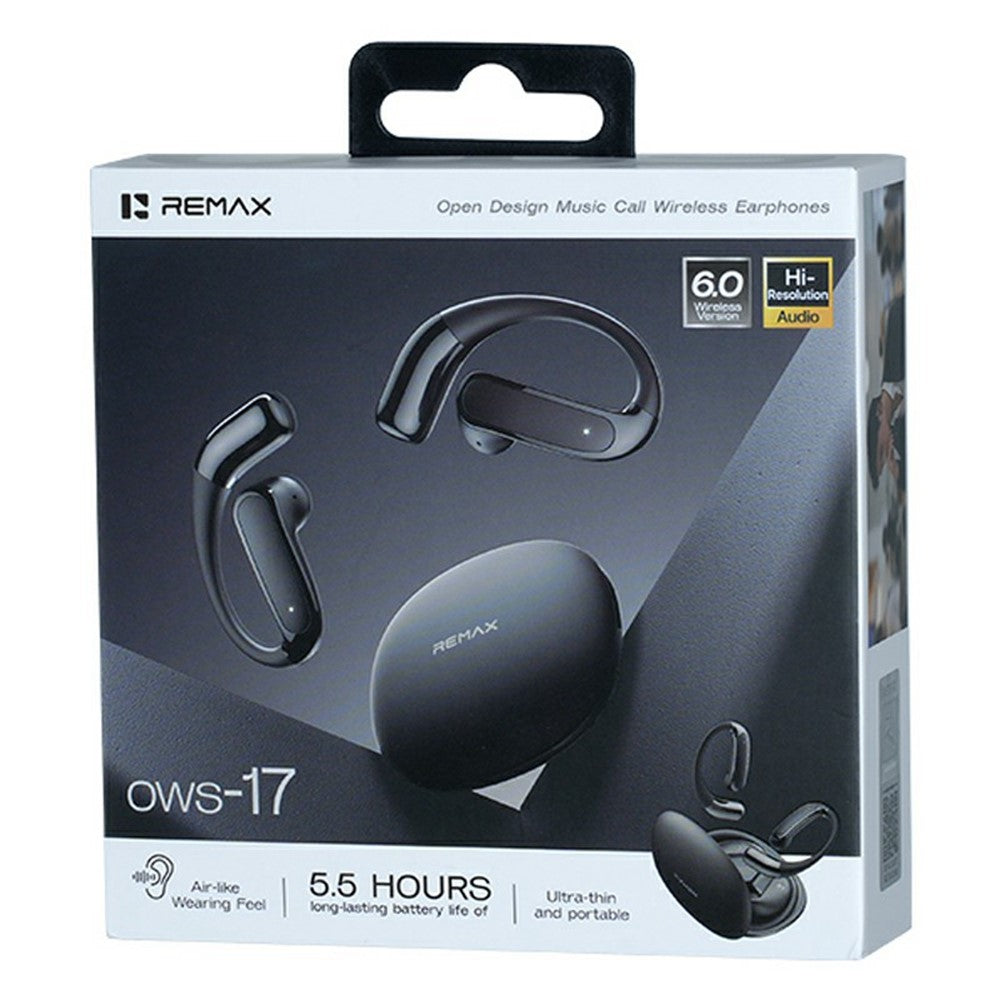 REMAX OWS-17 Open Ear Wireless Earphones Bluetooth-compatible 6.0 Hi-Resolution Audio Gaming Mode Ear Hook Earbuds