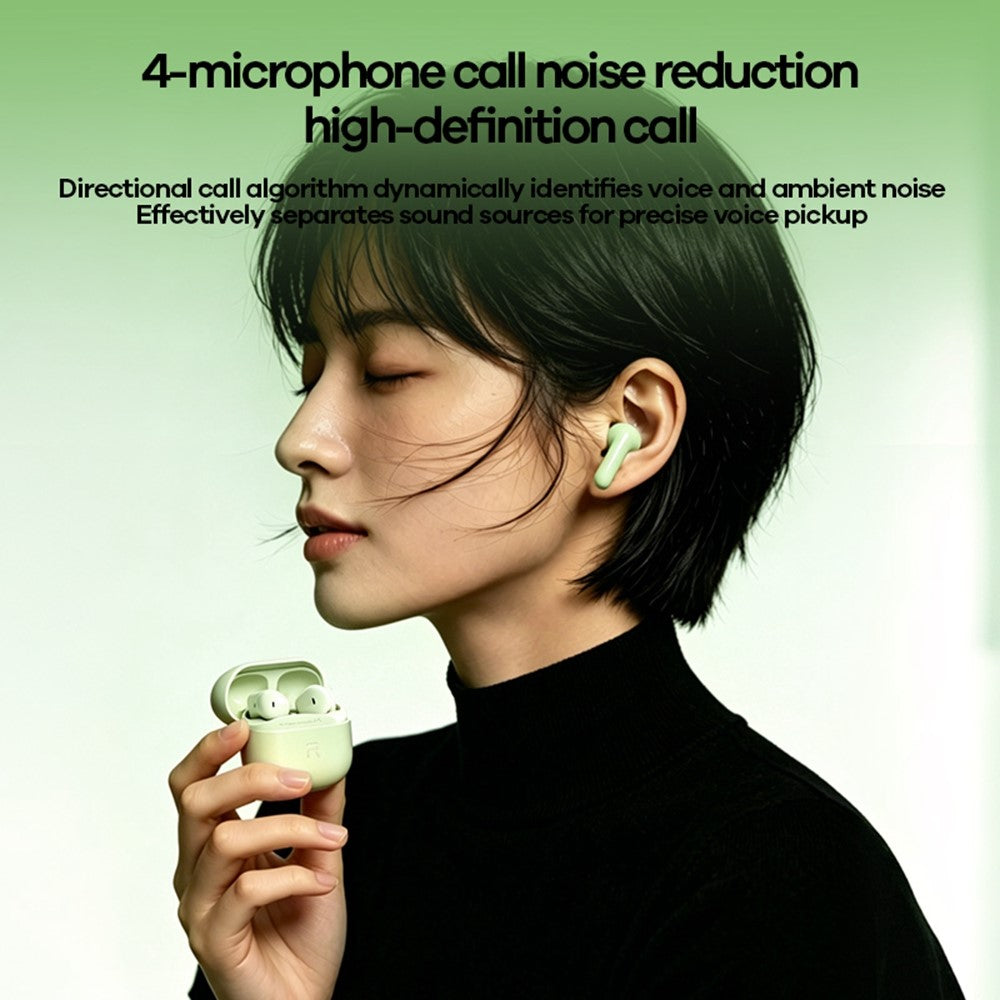 REMAX TWS-25 Wireless Stereo Semi-In-Ear Earbuds Bluetooth-compatible 6.0 4-Mic ENC Noise Cancelling Headset