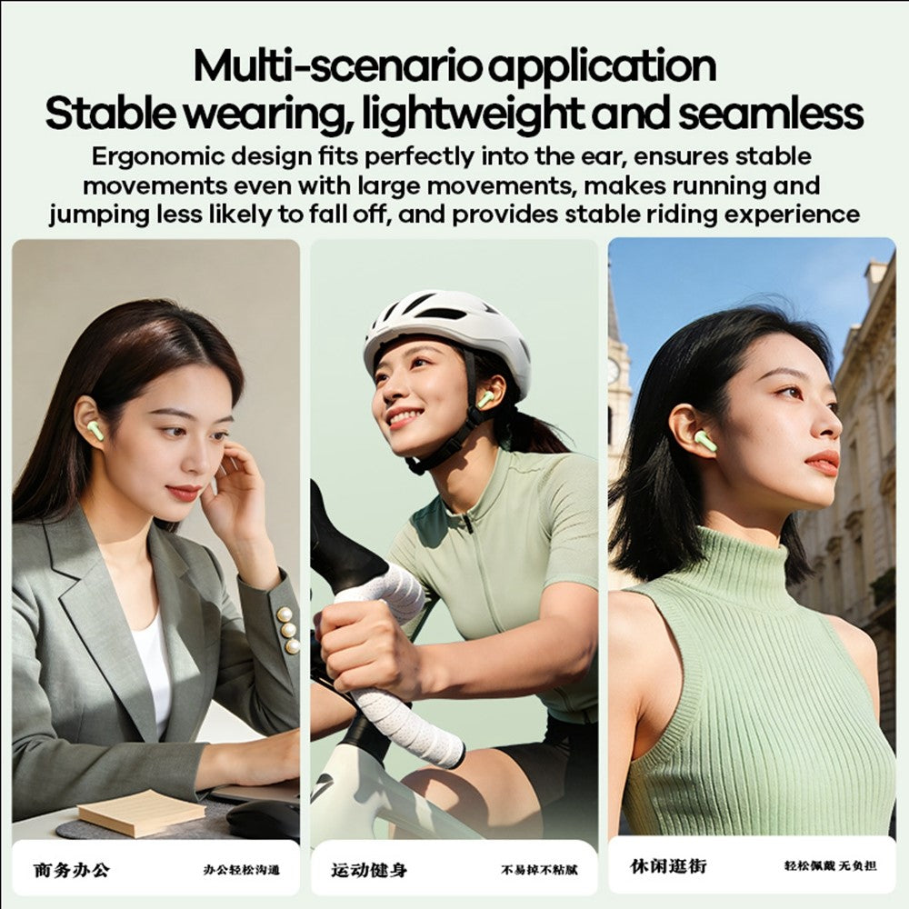 REMAX TWS-25 Wireless Stereo Semi-In-Ear Earbuds Bluetooth-compatible 6.0 4-Mic ENC Noise Cancelling Headset