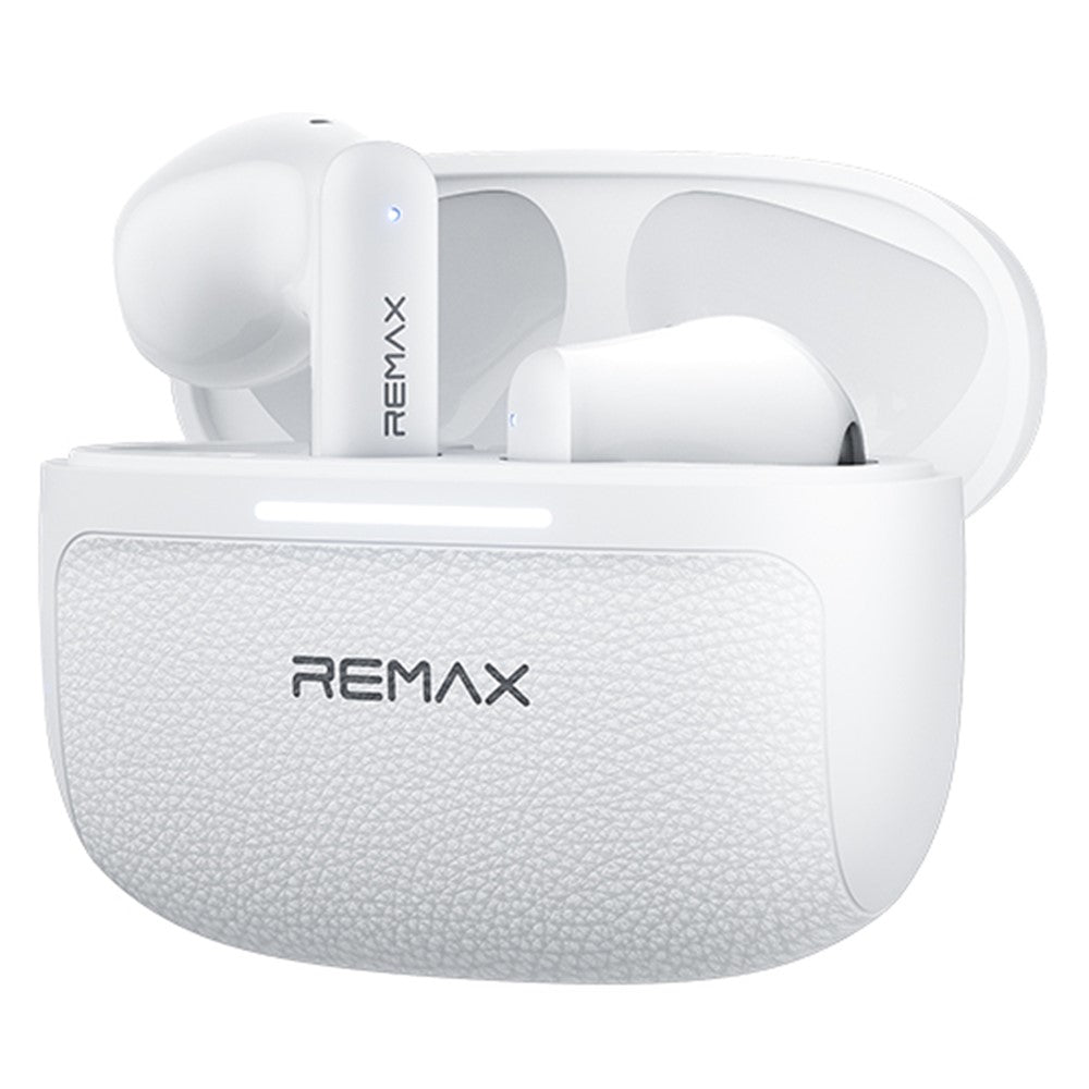 REMAX TWS-35 Bluetooth-compatible Semi-In-Ear Earbuds ANC ENC 6-Mic Hybrid Noise Cancelling Wireless Earphones for Call Music