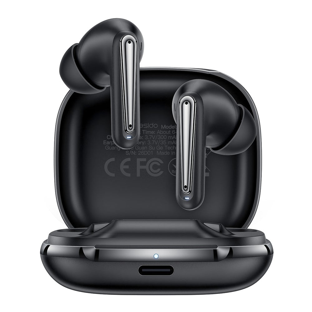 YESIDO TWS45 Bluetooth-compatible 6.0 In-Ear Earbuds with 4Pcs Silicon Microphones ANC ENC Dual Noise Cancelling Earphones