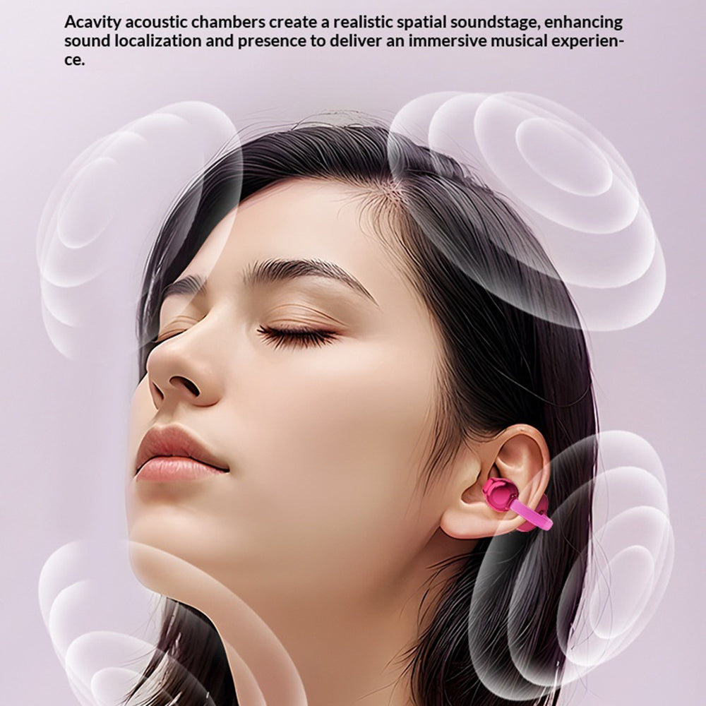 Open-Ear Clip-On Earbuds – Purse-Style Charging Case, for Women
