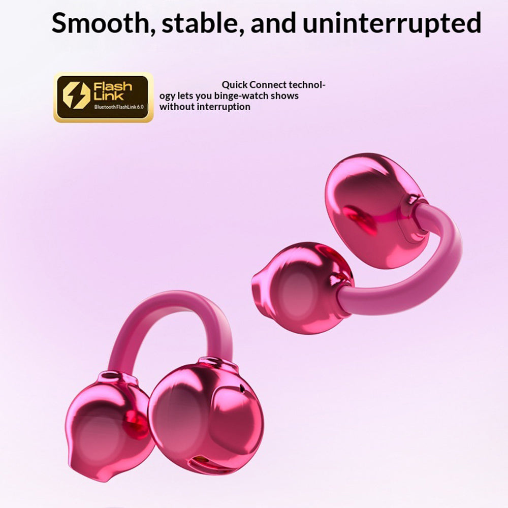 Open-Ear Clip-On Earbuds – Purse-Style Charging Case, for Women